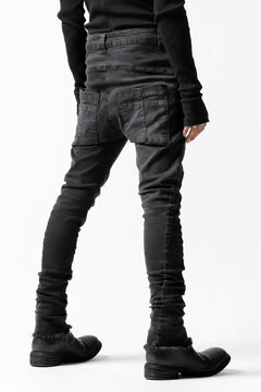 画像をギャラリービューアに読み込む, thomkrom OVER LOCKED SKINNY TROUSERS /  HYPER STRETCH DENIM (DARK GREY)