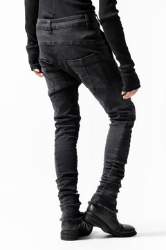 画像をギャラリービューアに読み込む, thomkrom OVER LOCKED SKINNY TROUSERS /  HYPER STRETCH DENIM (DARK GREY)