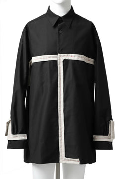 画像をギャラリービューアに読み込む, Y's BANG ON! No.139 ANCIENT TRIBE TAPE-STITCH SHIRT (BLACK)