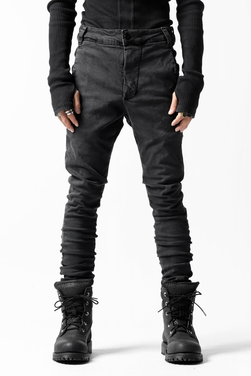 画像をギャラリービューアに読み込む, thomkrom OVER LOCKED SKINNY TROUSERS /  HYPER STRETCH DENIM (DARK GREY)