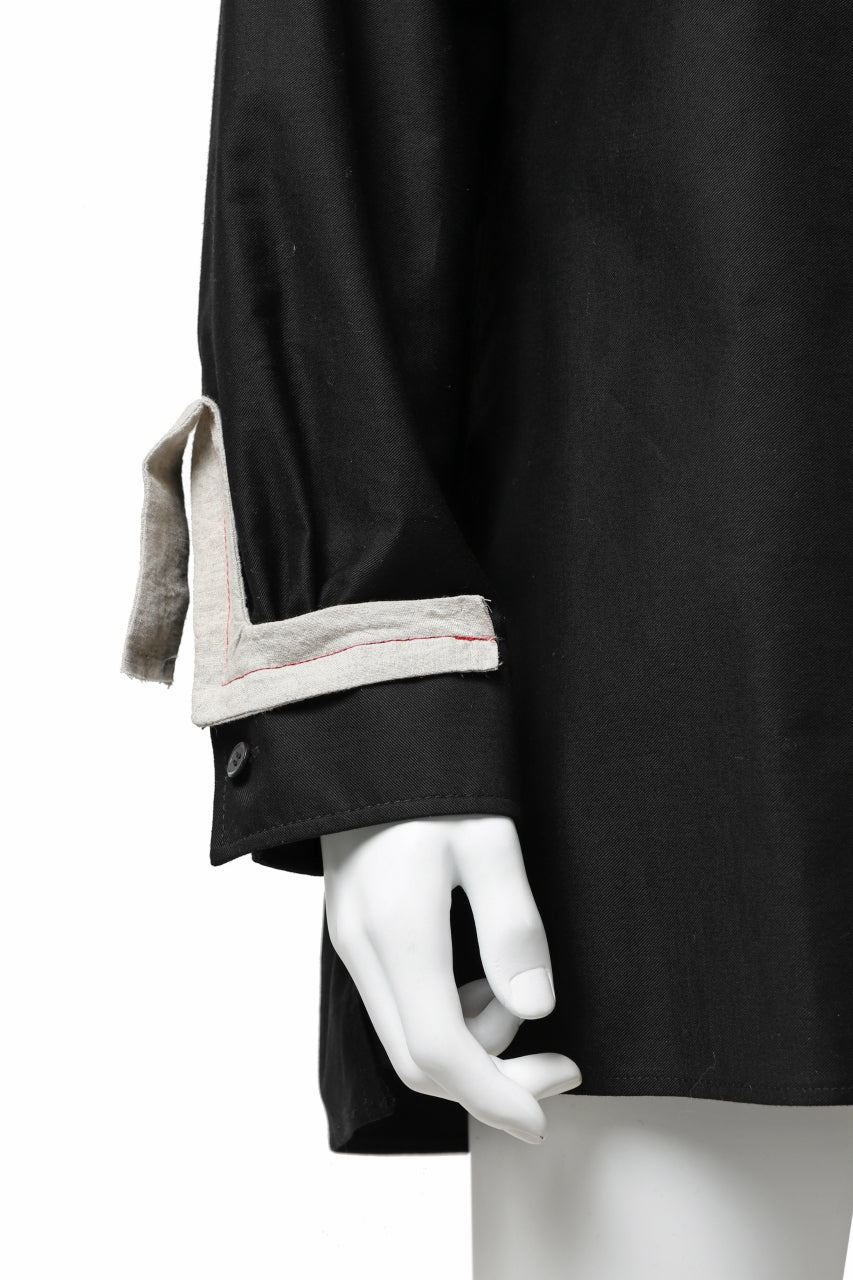 画像をギャラリービューアに読み込む, Y's BANG ON! No.139 ANCIENT TRIBE TAPE-STITCH SHIRT (BLACK)