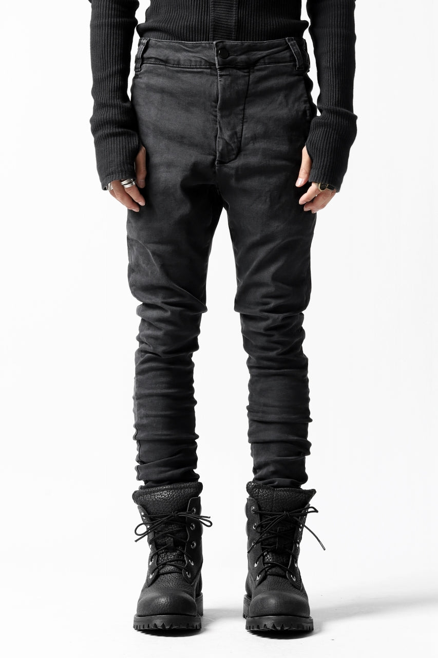 画像をギャラリービューアに読み込む, thomkrom OVER LOCKED SKINNY TROUSERS /  HYPER STRETCH DENIM (DARK GREY)