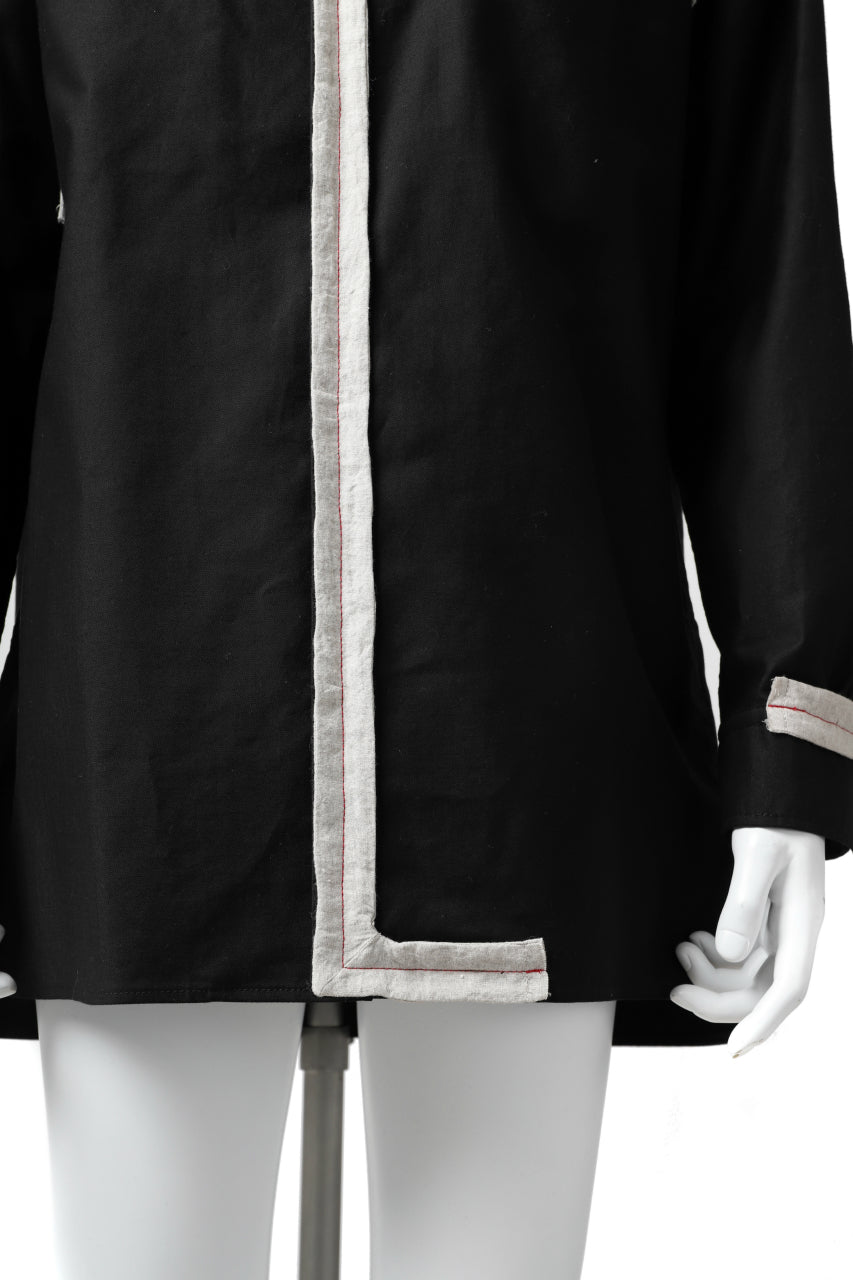 画像をギャラリービューアに読み込む, Y's BANG ON! No.139 ANCIENT TRIBE TAPE-STITCH SHIRT (BLACK)