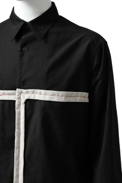 画像をギャラリービューアに読み込む, Y's BANG ON! No.139 ANCIENT TRIBE TAPE-STITCH SHIRT (BLACK)