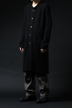 画像をギャラリービューアに読み込む, forme d'expression Buttoned Up Knitted Coat (Black)