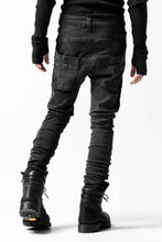 画像をギャラリービューアに読み込む, thomkrom OVER LOCKED SKINNY TROUSERS /  HYPER STRETCH DENIM (DARK GREY)