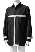 画像をギャラリービューアに読み込む, Y's BANG ON! No.139 ANCIENT TRIBE TAPE-STITCH SHIRT (BLACK)