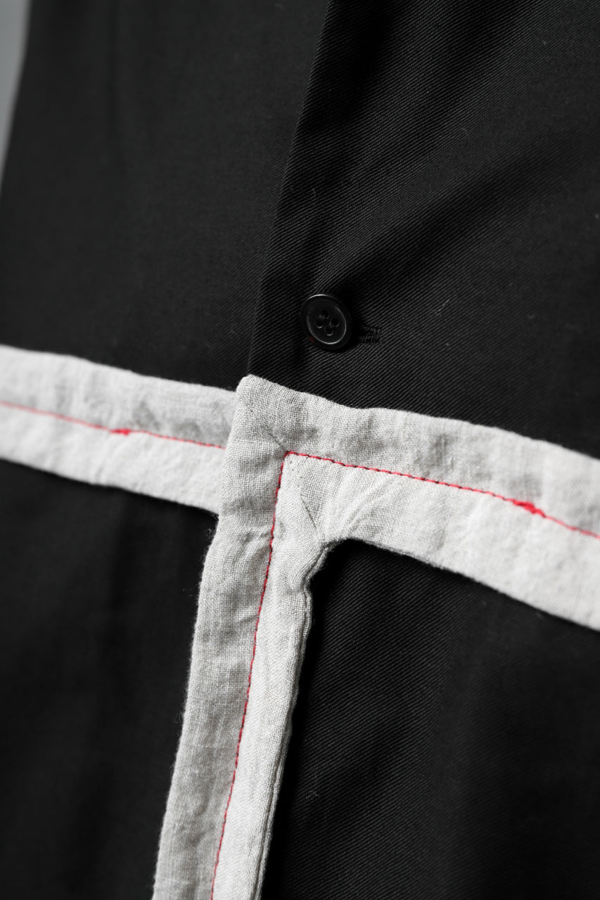 画像をギャラリービューアに読み込む, Y's BANG ON! No.139 ANCIENT TRIBE TAPE-STITCH SHIRT (BLACK)
