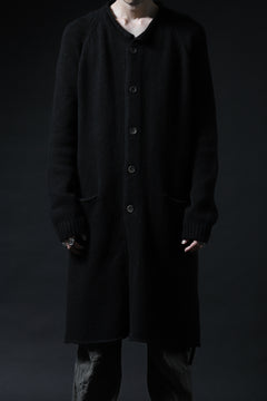 画像をギャラリービューアに読み込む, forme d'expression Buttoned Up Knitted Coat (Black)