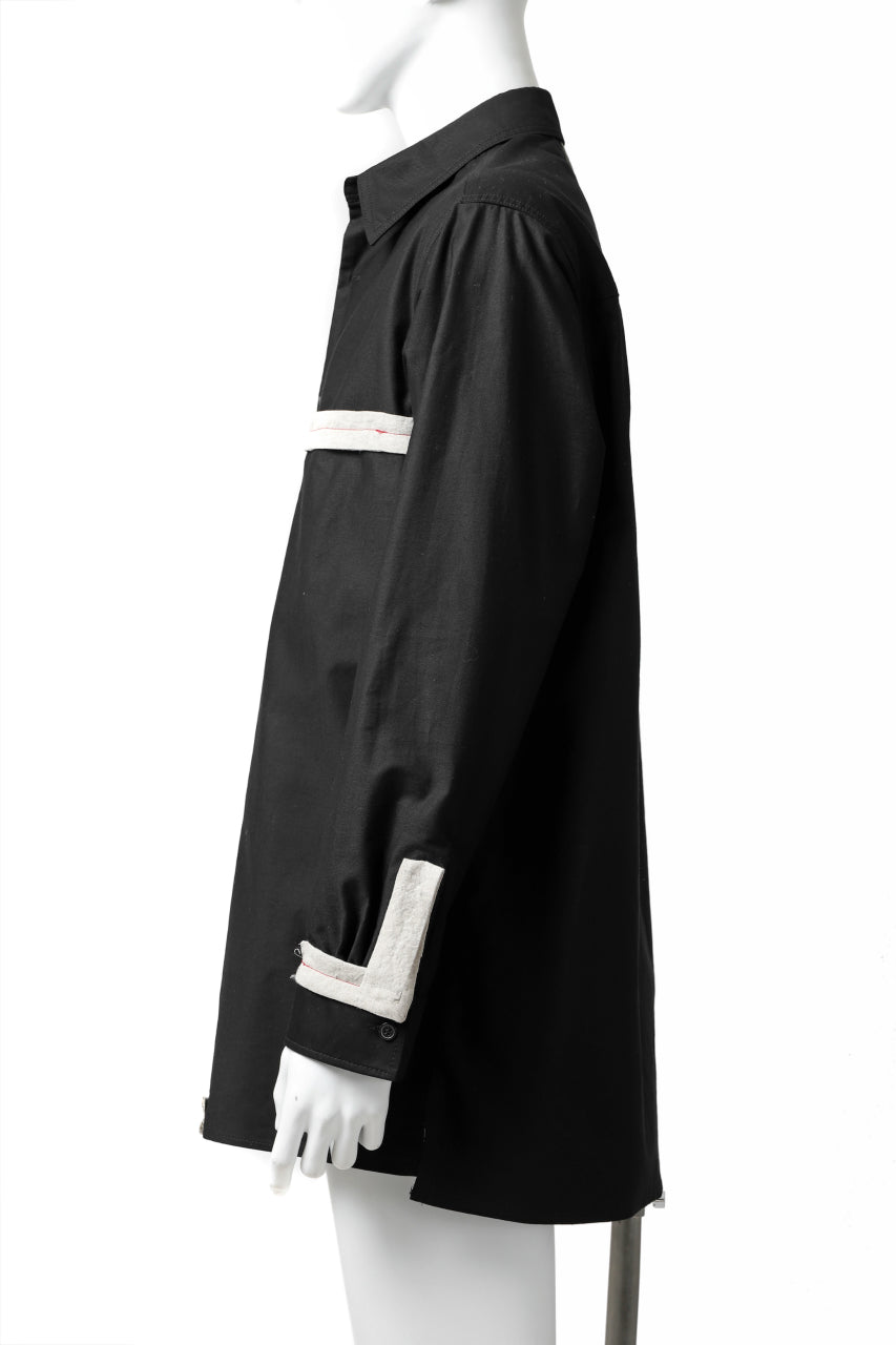 画像をギャラリービューアに読み込む, Y's BANG ON! No.139 ANCIENT TRIBE TAPE-STITCH SHIRT (BLACK)