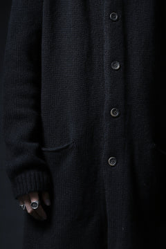 画像をギャラリービューアに読み込む, forme d'expression Buttoned Up Knitted Coat (Black)