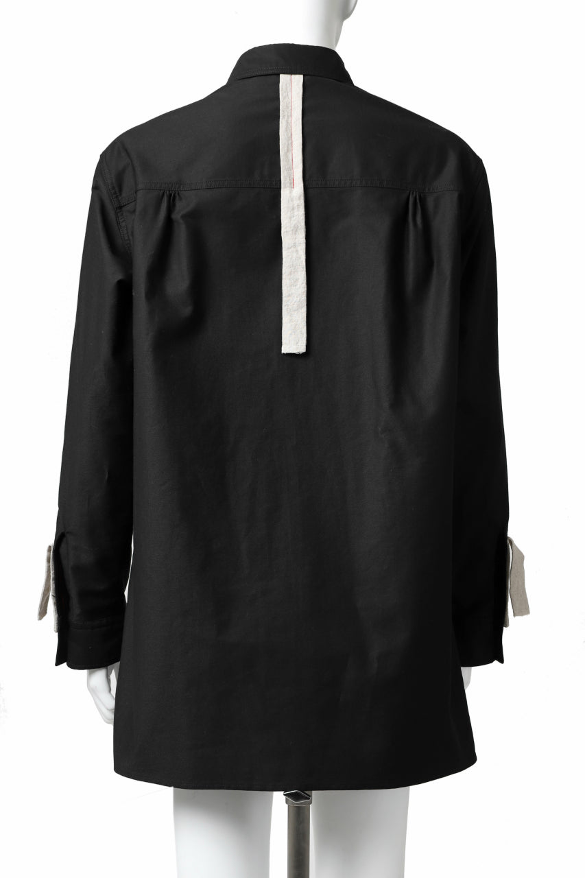 画像をギャラリービューアに読み込む, Y's BANG ON! No.139 ANCIENT TRIBE TAPE-STITCH SHIRT (BLACK)