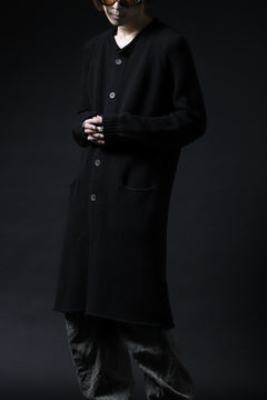 画像をギャラリービューアに読み込む, forme d'expression Buttoned Up Knitted Coat (Black)