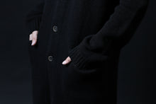 画像をギャラリービューアに読み込む, forme d'expression Buttoned Up Knitted Coat (Black)