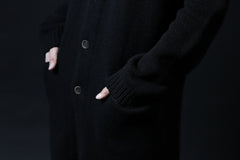 画像をギャラリービューアに読み込む, forme d'expression Buttoned Up Knitted Coat (Black)