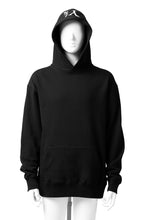 画像をギャラリービューアに読み込む, Y's REGULAR FIT LOGO SWEATER HOODIE (BLACK)