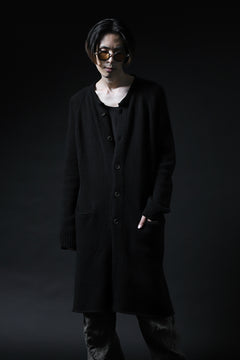 画像をギャラリービューアに読み込む, forme d'expression Buttoned Up Knitted Coat (Black)