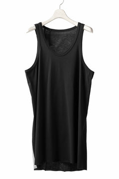 画像をギャラリービューアに読み込む, 11 BY BORIS BIDJAN SABERI BACK BLOCK LOGO TANK TOP "T3-F-1101" (BLACK DYE - LIGHT GREY)