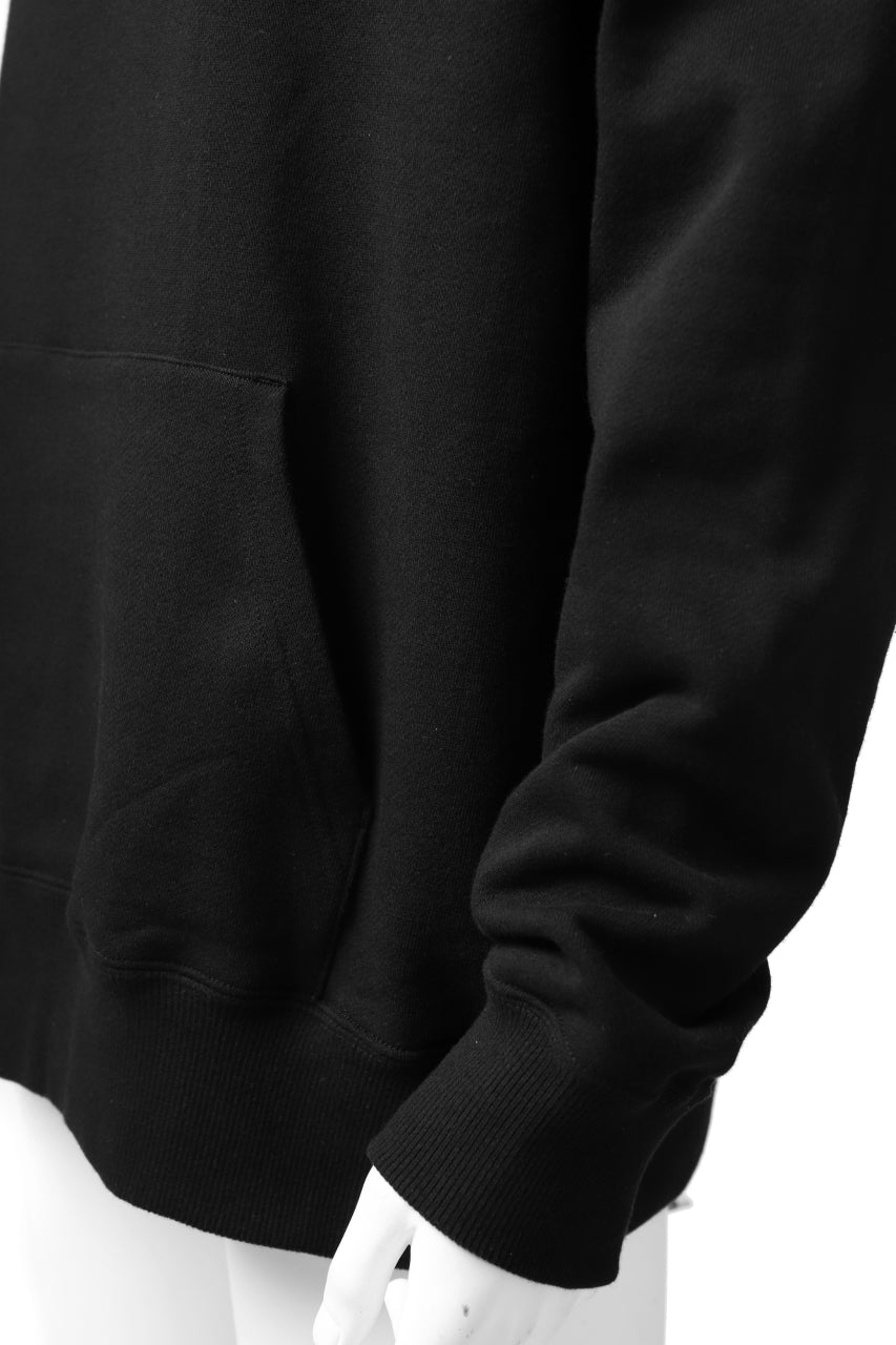 画像をギャラリービューアに読み込む, Y's REGULAR FIT LOGO SWEATER HOODIE (BLACK)
