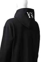画像をギャラリービューアに読み込む, Y's REGULAR FIT LOGO SWEATER HOODIE (BLACK)
