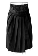 画像をギャラリービューアに読み込む, KLASICA CIGAR WRAP PLEATS SKIRT / SERGE WOOL&RAMIE (IRON)