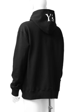 画像をギャラリービューアに読み込む, Y's REGULAR FIT LOGO SWEATER HOODIE (BLACK)