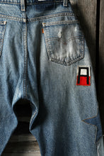 画像をギャラリービューアに読み込む, CHANGES VINTAGE REMAKE PATCHWORK DENIM TAPERED PANTS / VINTAGE DENIM (INDIGO #D)
