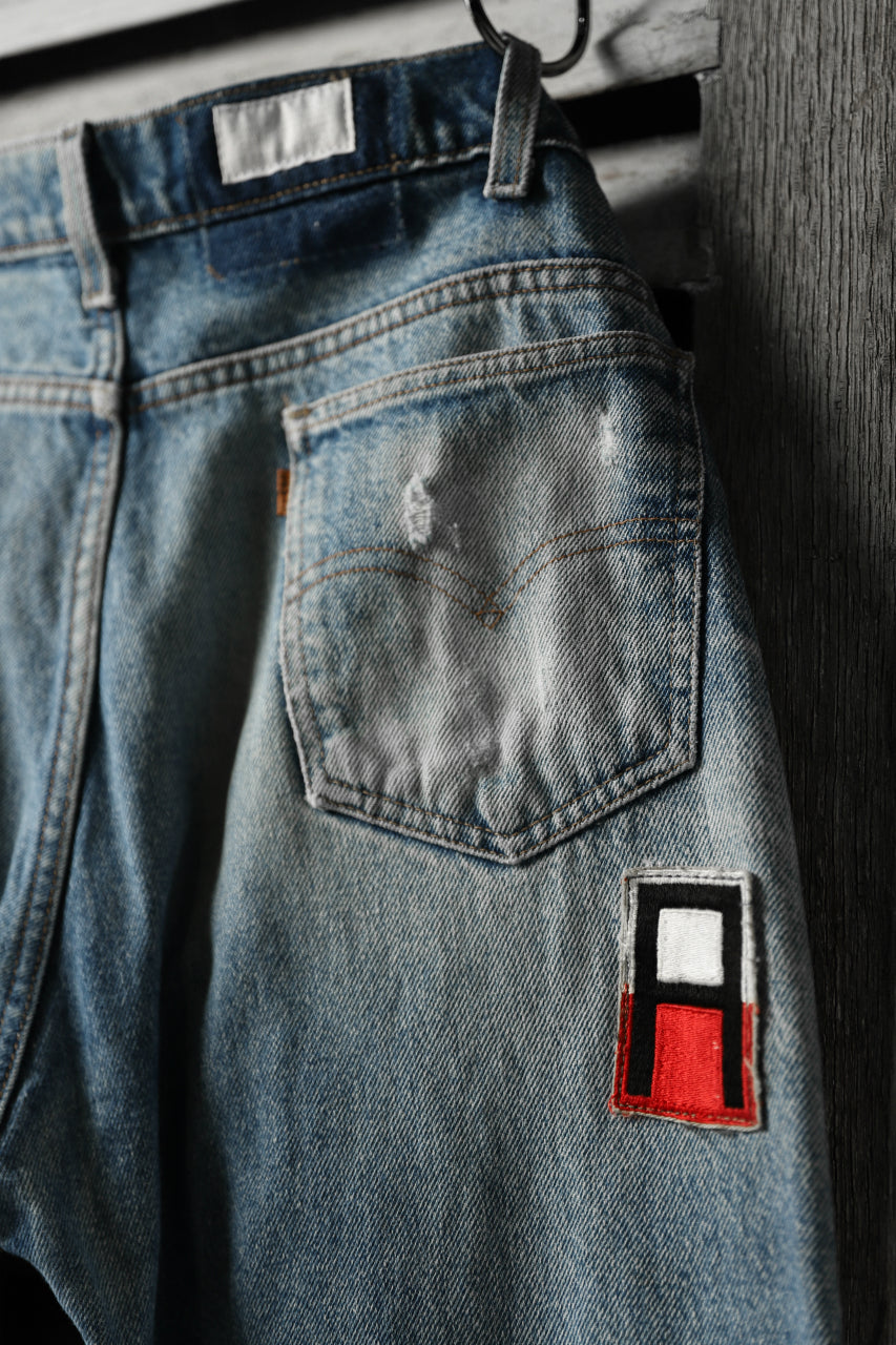 画像をギャラリービューアに読み込む, CHANGES VINTAGE REMAKE PATCHWORK DENIM TAPERED PANTS / VINTAGE DENIM (INDIGO #D)