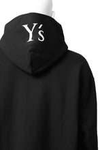画像をギャラリービューアに読み込む, Y's REGULAR FIT LOGO SWEATER HOODIE (BLACK)