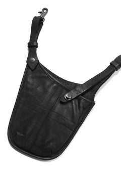 Load image into Gallery viewer, ISAMU KATAYAMA BACKLASH WAIST HANG BAG / DOUBLE-SHOULDER OBJECT DYED (BLACK)
