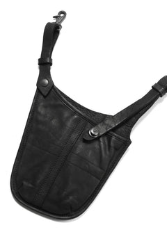 Load image into Gallery viewer, ISAMU KATAYAMA BACKLASH WAIST HANG BAG / DOUBLE-SHOULDER OBJECT DYED (BLACK)