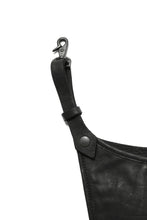 Load image into Gallery viewer, ISAMU KATAYAMA BACKLASH WAIST HANG BAG / DOUBLE-SHOULDER OBJECT DYED (BLACK)