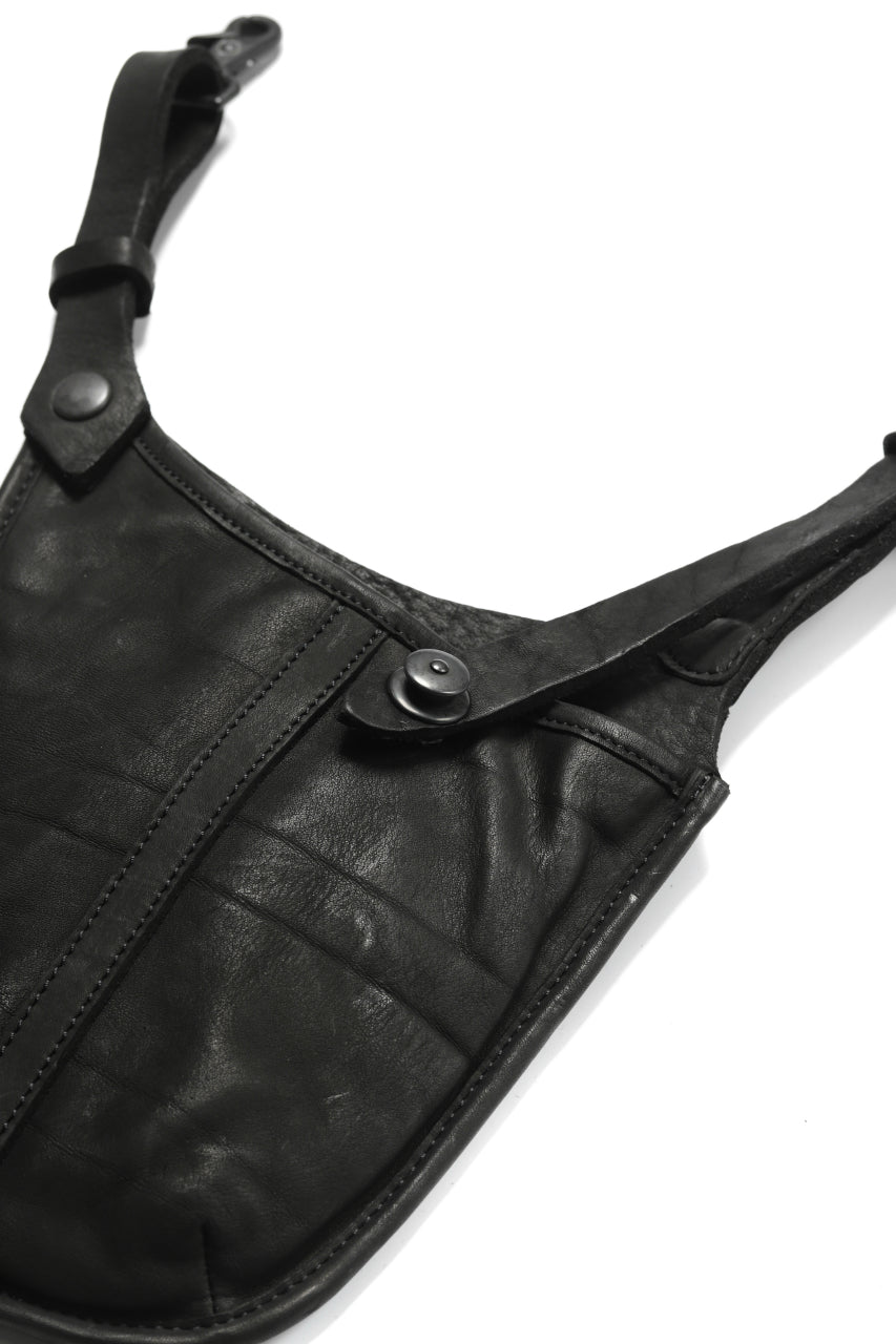 Load image into Gallery viewer, ISAMU KATAYAMA BACKLASH WAIST HANG BAG / DOUBLE-SHOULDER OBJECT DYED (BLACK)