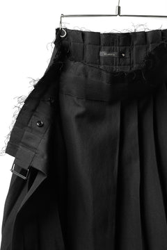 画像をギャラリービューアに読み込む, KLASICA CIGAR WRAP PLEATS SKIRT / SERGE WOOL&RAMIE (IRON)