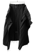 画像をギャラリービューアに読み込む, KLASICA CIGAR WRAP PLEATS SKIRT / SERGE WOOL&RAMIE (IRON)