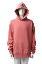 画像をギャラリービューアに読み込む, Y's REGULAR FIT LOGO SWEATER HOODIE - used finish (PINK)