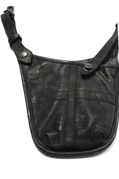 Load image into Gallery viewer, ISAMU KATAYAMA BACKLASH WAIST HANG BAG / DOUBLE-SHOULDER OBJECT DYED (BLACK)