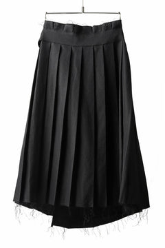 画像をギャラリービューアに読み込む, KLASICA CIGAR WRAP PLEATS SKIRT / SERGE WOOL&RAMIE (IRON)
