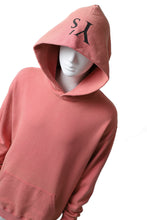 画像をギャラリービューアに読み込む, Y's REGULAR FIT LOGO SWEATER HOODIE - used finish (PINK)