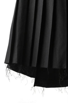 画像をギャラリービューアに読み込む, KLASICA CIGAR WRAP PLEATS SKIRT / SERGE WOOL&RAMIE (IRON)