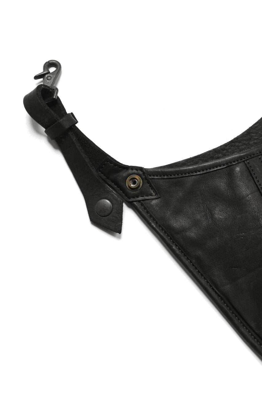 Load image into Gallery viewer, ISAMU KATAYAMA BACKLASH WAIST HANG BAG / DOUBLE-SHOULDER OBJECT DYED (BLACK)