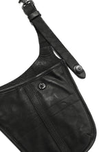 Load image into Gallery viewer, ISAMU KATAYAMA BACKLASH WAIST HANG BAG / DOUBLE-SHOULDER OBJECT DYED (BLACK)