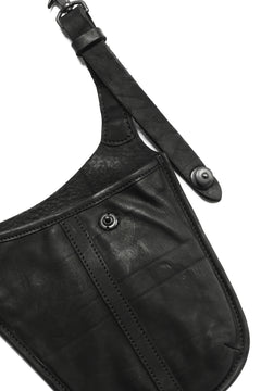 Load image into Gallery viewer, ISAMU KATAYAMA BACKLASH WAIST HANG BAG / DOUBLE-SHOULDER OBJECT DYED (BLACK)