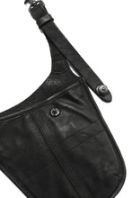Load image into Gallery viewer, ISAMU KATAYAMA BACKLASH WAIST HANG BAG / DOUBLE-SHOULDER OBJECT DYED (BLACK)