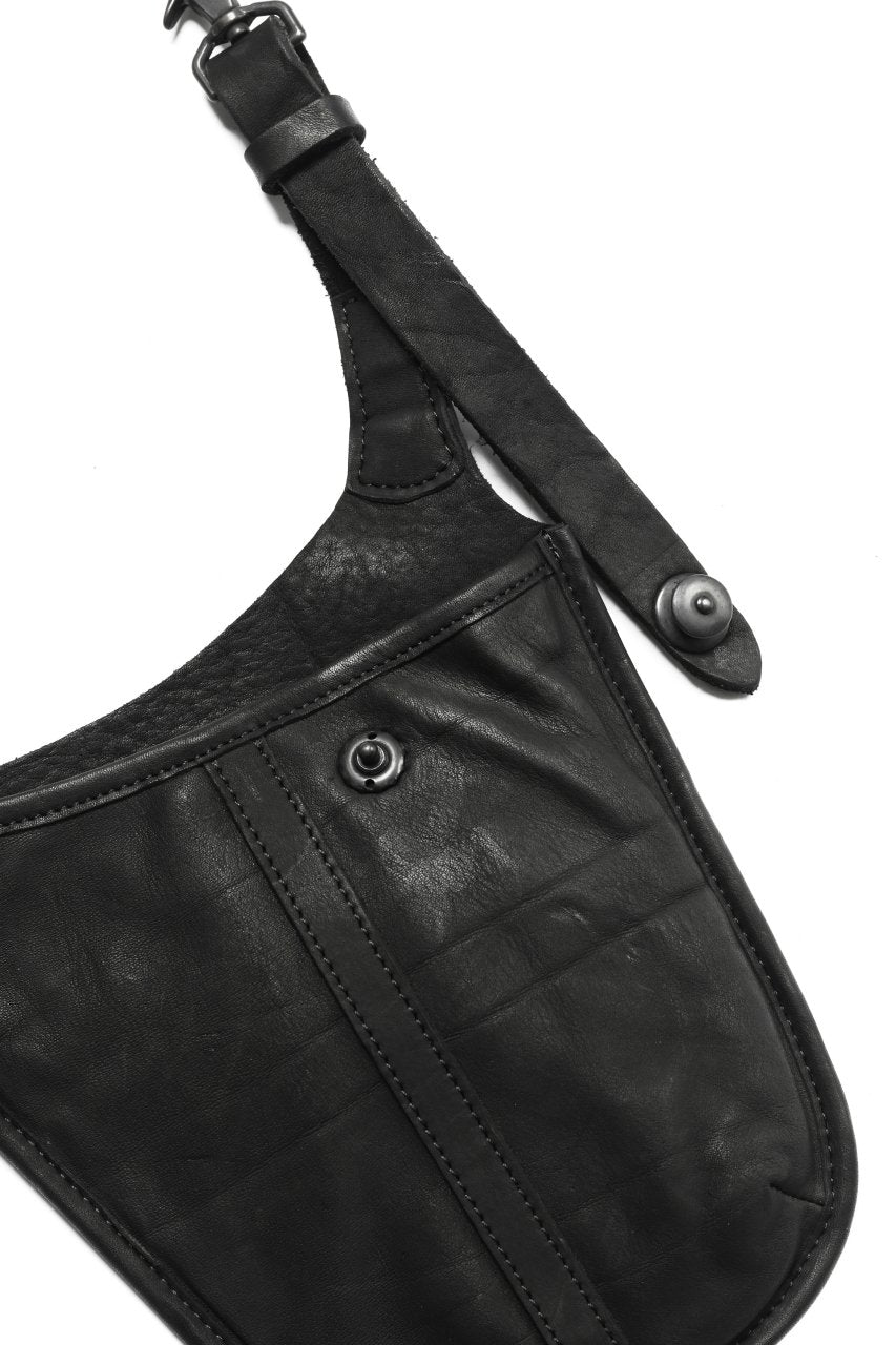 Load image into Gallery viewer, ISAMU KATAYAMA BACKLASH WAIST HANG BAG / DOUBLE-SHOULDER OBJECT DYED (BLACK)