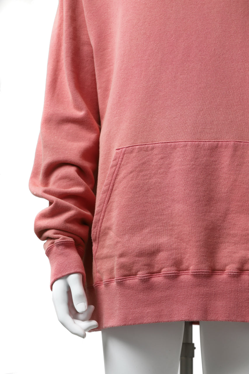 画像をギャラリービューアに読み込む, Y's REGULAR FIT LOGO SWEATER HOODIE - used finish (PINK)