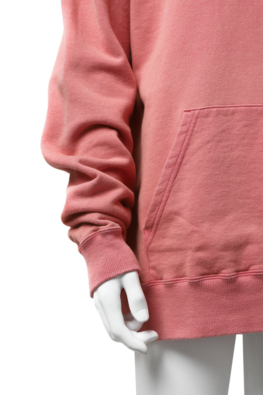 画像をギャラリービューアに読み込む, Y's REGULAR FIT LOGO SWEATER HOODIE - used finish (PINK)