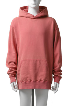 画像をギャラリービューアに読み込む, Y's REGULAR FIT LOGO SWEATER HOODIE - used finish (PINK)