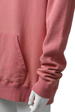 画像をギャラリービューアに読み込む, Y's REGULAR FIT LOGO SWEATER HOODIE - used finish (PINK)