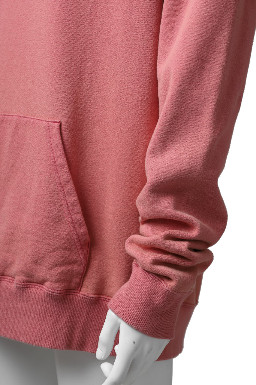 画像をギャラリービューアに読み込む, Y's REGULAR FIT LOGO SWEATER HOODIE - used finish (PINK)